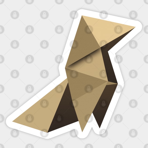 The Origami Figure Sticker by Lumos19Studio